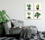 Wallity FRJ04 Conjunto de 4 Lienzos Decorativos Multicolor